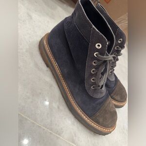 CHANEL Men's Dark Suede Boots